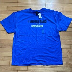 Blue Graphic T-Shirt, men’s size XXL